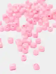 Розовый бисер крупный 6мм (разные цвета)