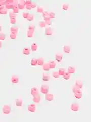 Розовый бисер крупный 6мм (разные цвета)