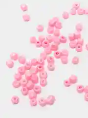 Розовый бисер крупный 6мм (разные цвета)