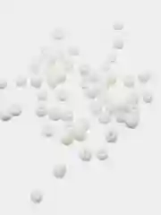 Белый бисер крупный 6мм (разные цвета)