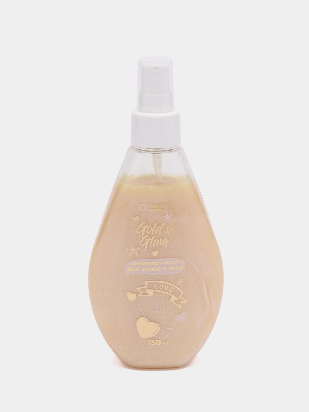 Мист для волос и тела "Family Cosmetics", "Gold & Glam", 150 мл
