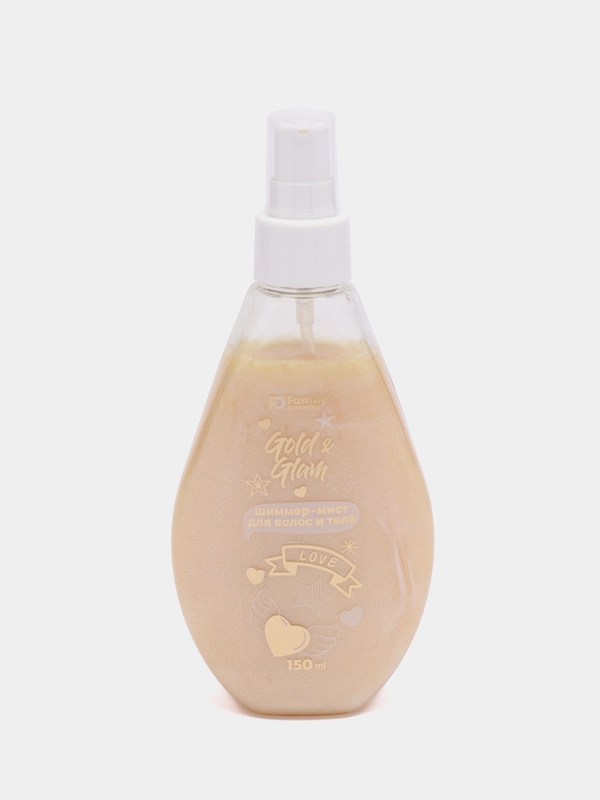 Мист для волос и тела "Family Cosmetics", "Gold & Glam", 150 мл