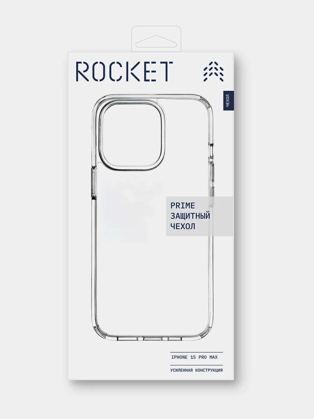 Чехол для iPhone 15 Pro Max Rocket Prime, TPU+PC, прозрачный