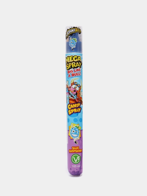 Жидкая конфета MEGA Spray Johny Bee со вкусом синей малины, 105 мл