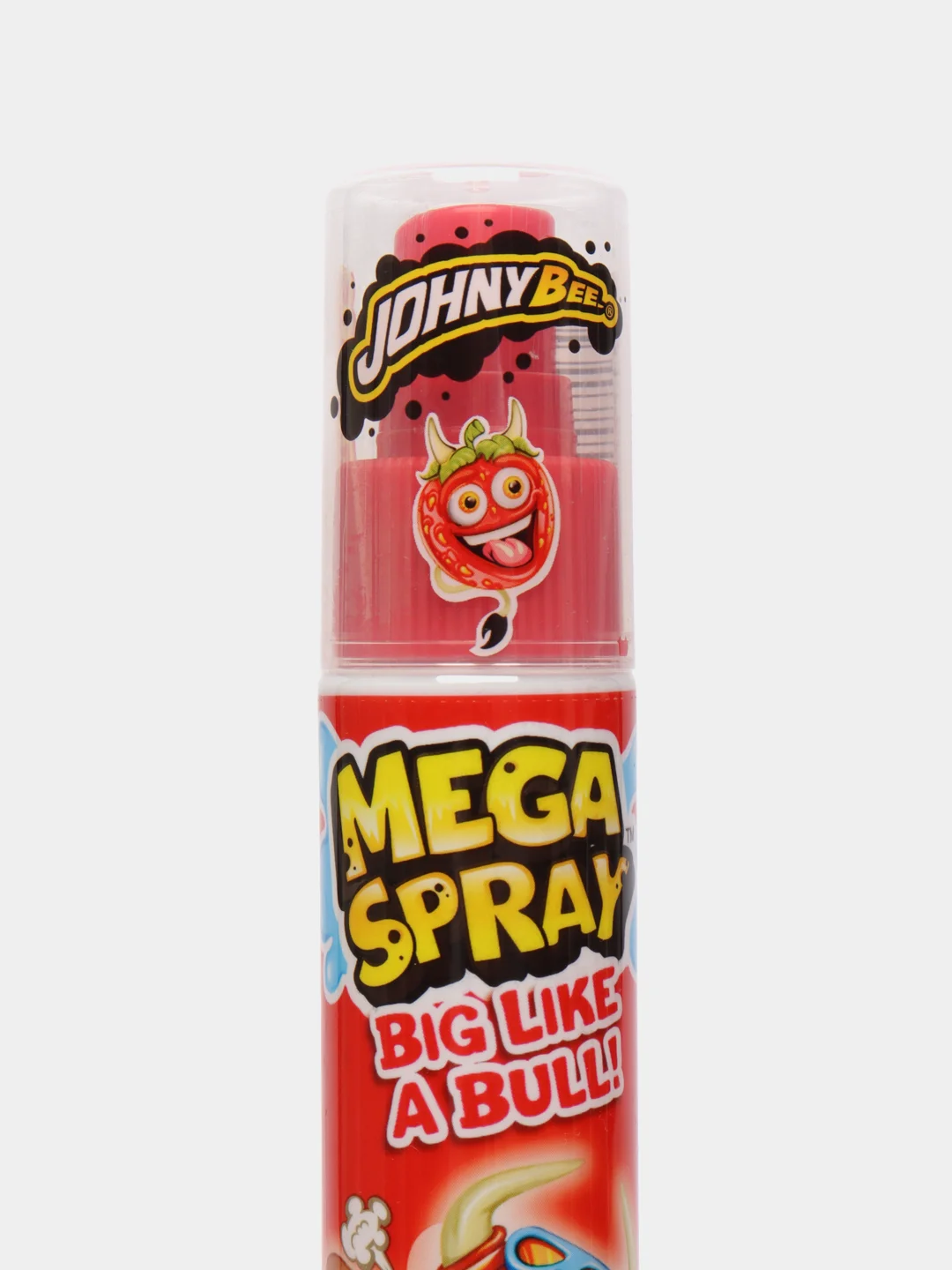 Жидкая конфета MEGA Spray Johny Bee со вкусом клубники, 105 мл
