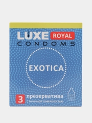 Презервативы Luxe Royal Exotica с точечной поверхностью, 3 шт
