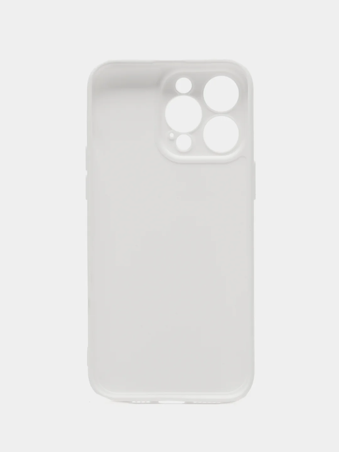 Белый силиконовый чехол для Apple iPhone 15 Pro Max (Айфон 15 Про Макс)