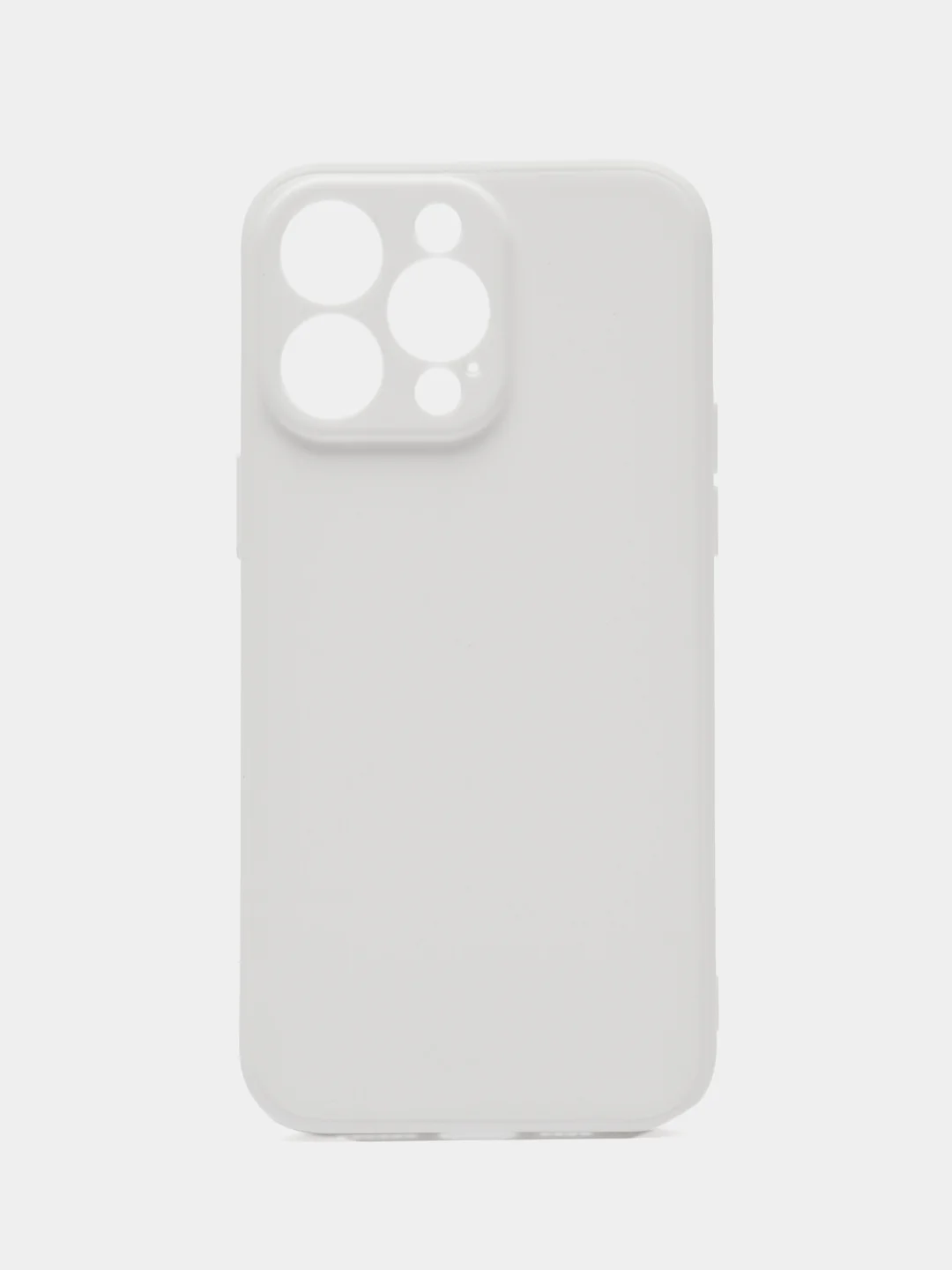 Белый силиконовый чехол для Apple iPhone 15 Pro Max (Айфон 15 Про Макс)