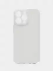 Белый силиконовый чехол для Apple iPhone 15 Pro Max (Айфон 15 Про Макс)