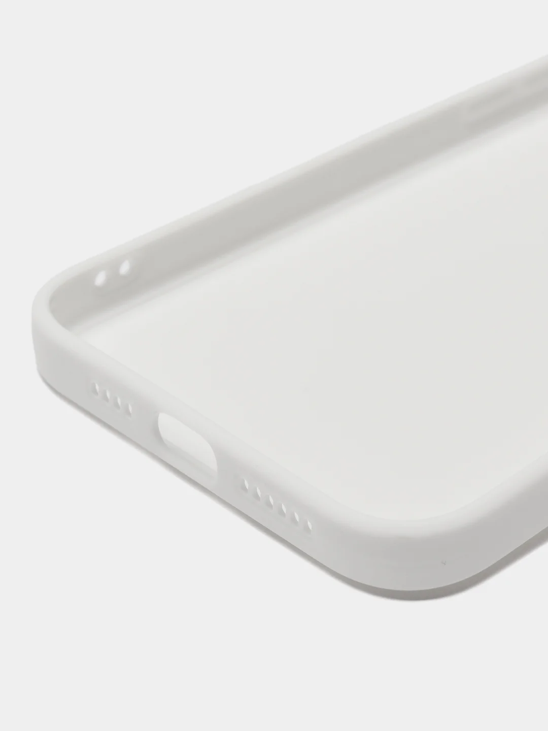 Белый силиконовый чехол для Apple iPhone 15 Pro Max (Айфон 15 Про Макс)