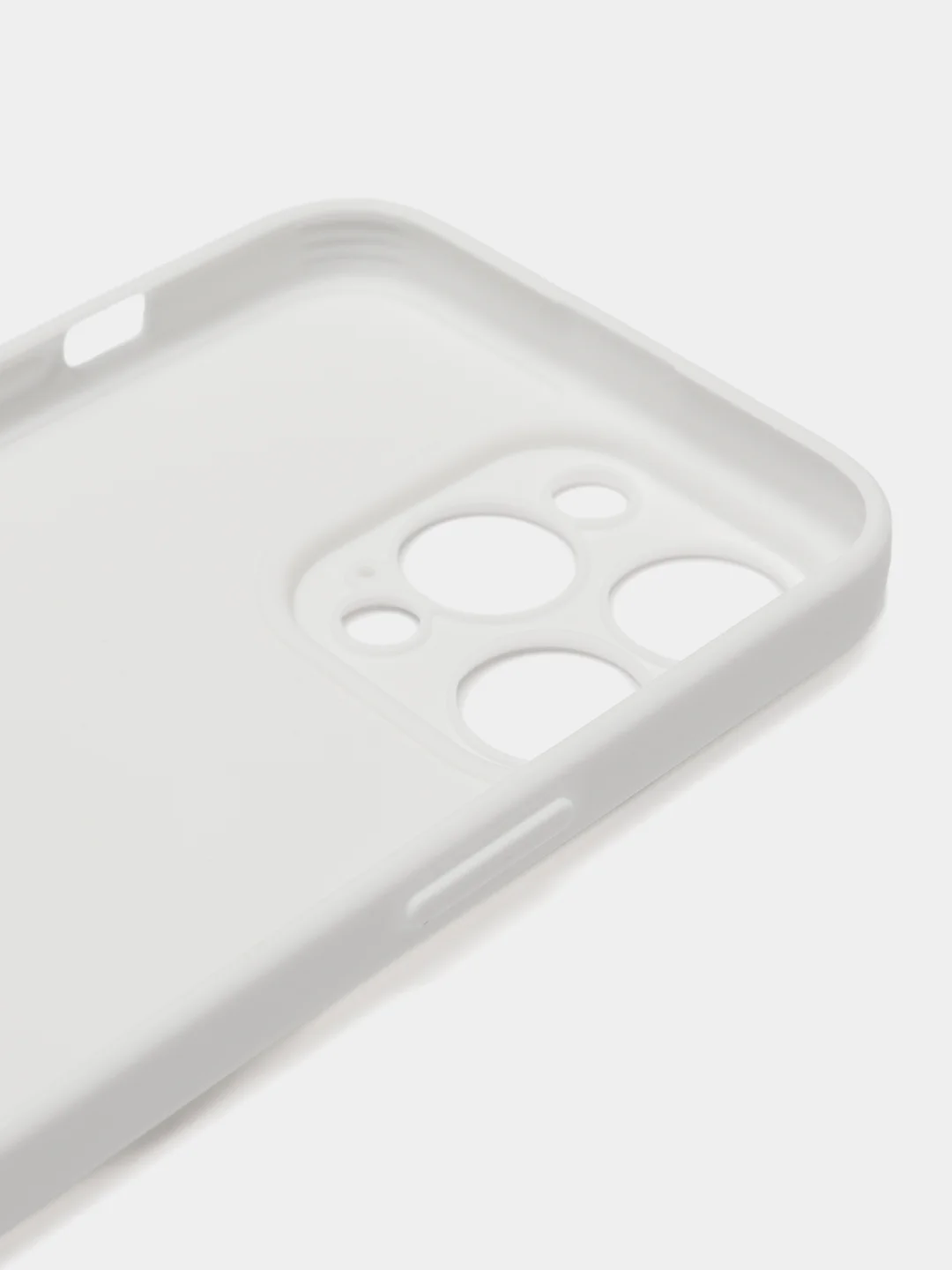 Белый силиконовый чехол для Apple iPhone 15 Pro Max (Айфон 15 Про Макс)
