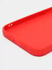 Красный силиконовый чехол для Apple iPhone 15 Pro Max (Айфон 15 Про Макс)