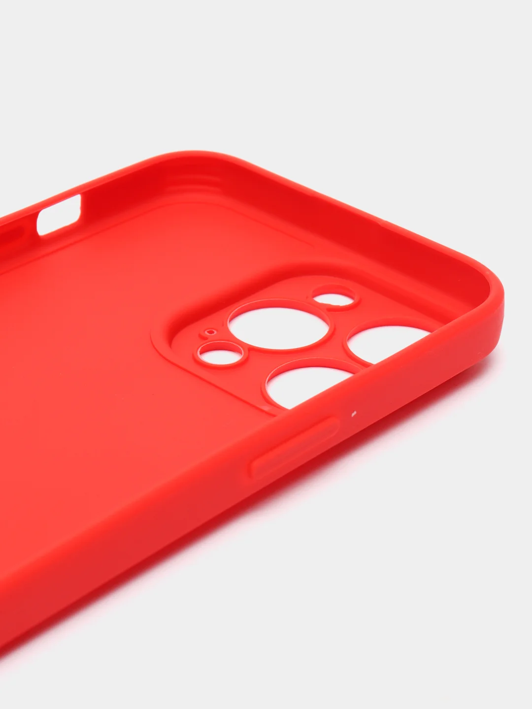 Красный силиконовый чехол для Apple iPhone 15 Pro Max (Айфон 15 Про Макс)
