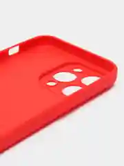 Красный силиконовый чехол для Apple iPhone 15 Pro Max (Айфон 15 Про Макс)