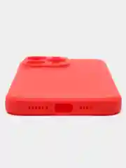 Красный силиконовый чехол для Apple iPhone 15 Pro Max (Айфон 15 Про Макс)