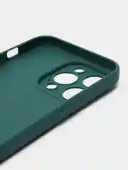 Тёмно-зелёный силиконовый чехол для Apple iPhone 15 Pro Max (Айфон 15 Про Макс)