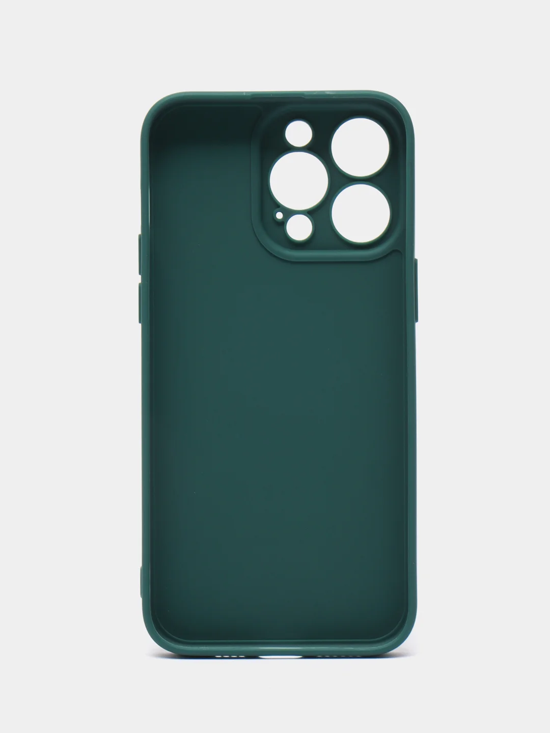 Тёмно-зелёный силиконовый чехол для Apple iPhone 15 Pro Max (Айфон 15 Про Макс)