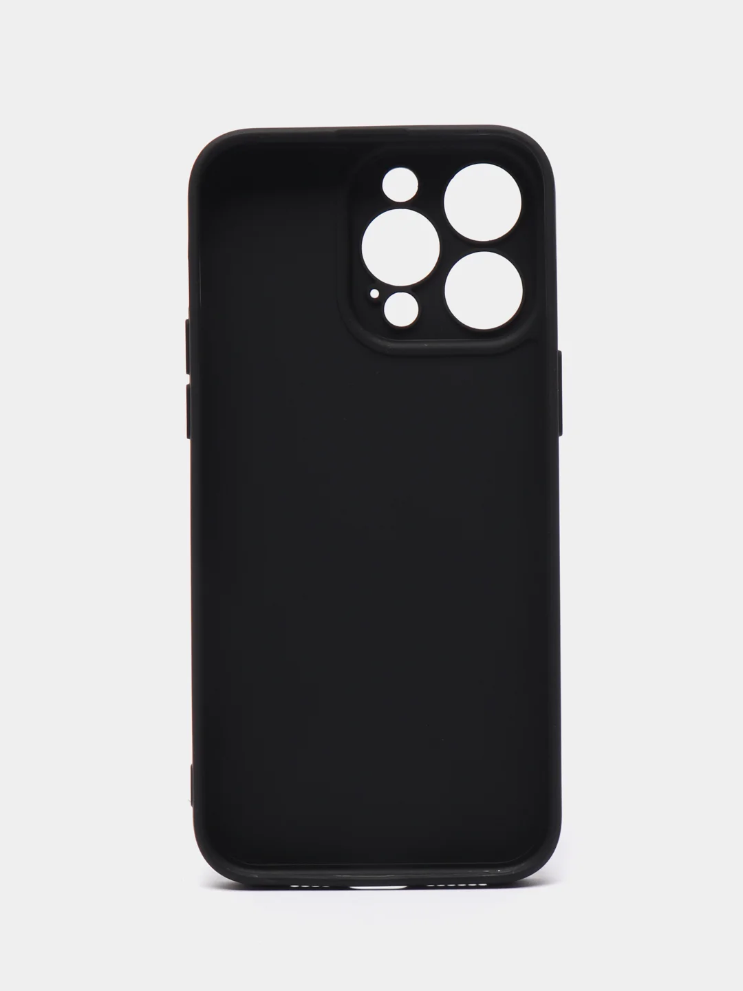Черный силиконовый чехол для Apple iPhone 15 Pro Max (Айфон 15 Про Макс)