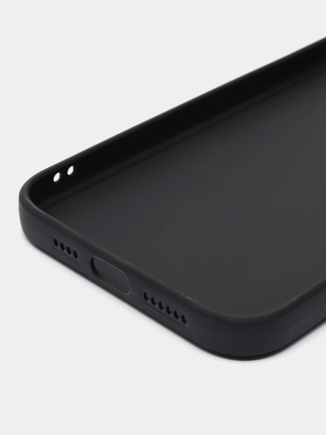 Черный силиконовый чехол для Apple iPhone 15 Pro Max (Айфон 15 Про Макс)