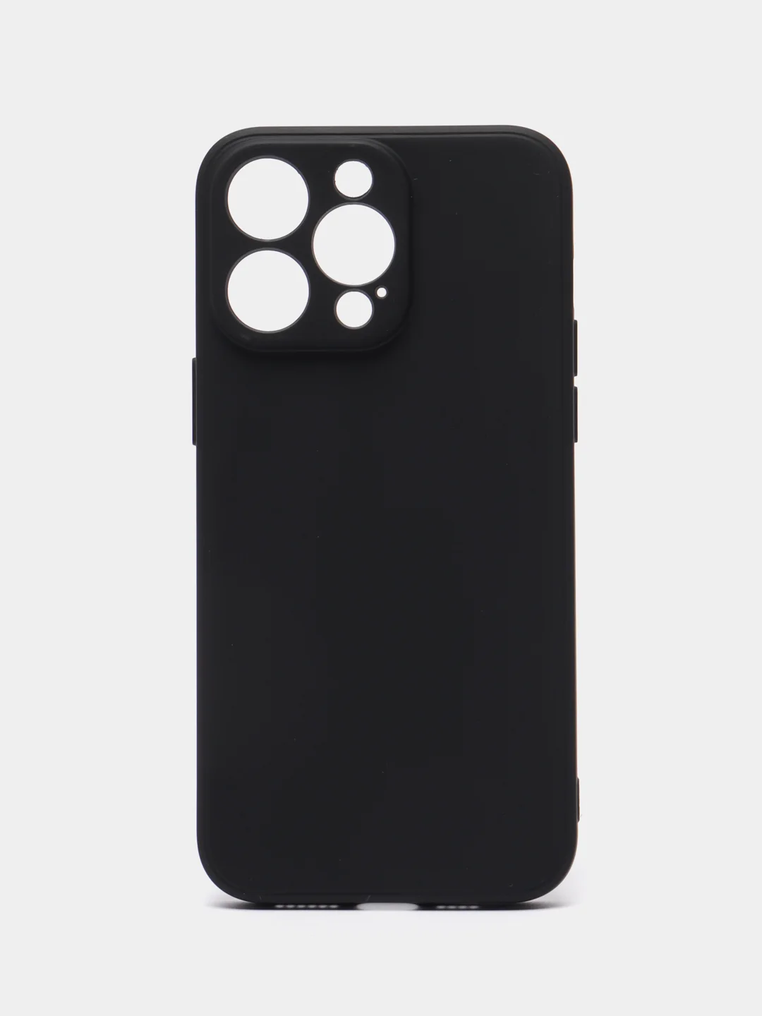 Черный силиконовый чехол для Apple iPhone 15 Pro Max (Айфон 15 Про Макс)