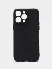 Черный силиконовый чехол для Apple iPhone 15 Pro Max (Айфон 15 Про Макс)