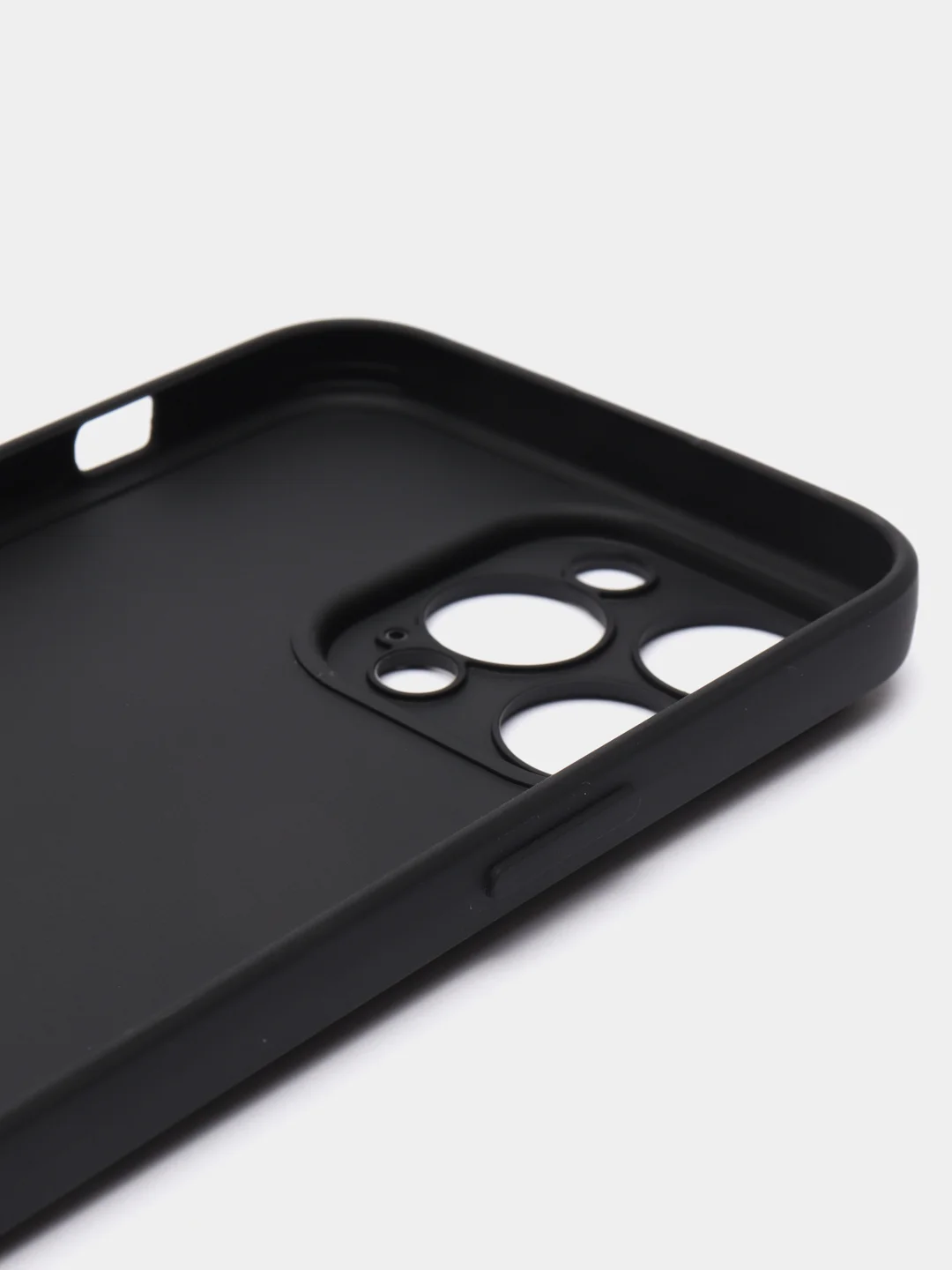 Черный силиконовый чехол для Apple iPhone 15 Pro Max (Айфон 15 Про Макс)