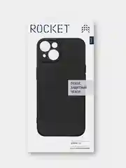 Розовый чехол для iPhone 15 Rocket Sense, soft-touch, TPU