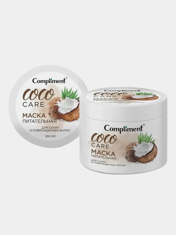 Compliment COCO OIL питательная маска для сухих и поврежденных волос, 300мл