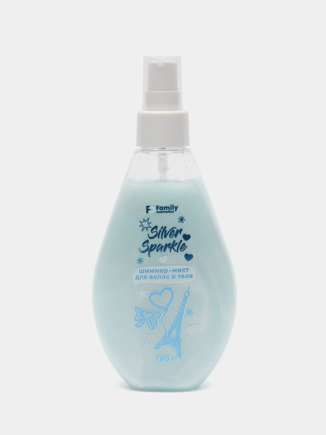 Мист для волос и тела "Family Cosmetics", "Silver Sparkle", 150 мл