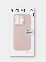 Лавандовый чехол для iPhone 15 Pro Rocket Sense, soft-touch, TPU
