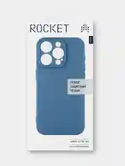 Темно-синий чехол для iPhone 15 Pro Max Rocket Sense, soft-touch, TPU