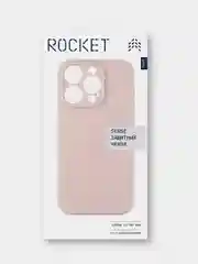 Розовый чехол для iPhone 15 Pro Max Rocket Sense, soft-touch, TPU