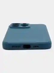 Синий силиконовый чехол для Apple iPhone 15 Pro Max (Айфон 15 Про Макс)