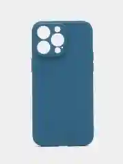 Синий силиконовый чехол для Apple iPhone 15 Pro Max (Айфон 15 Про Макс)