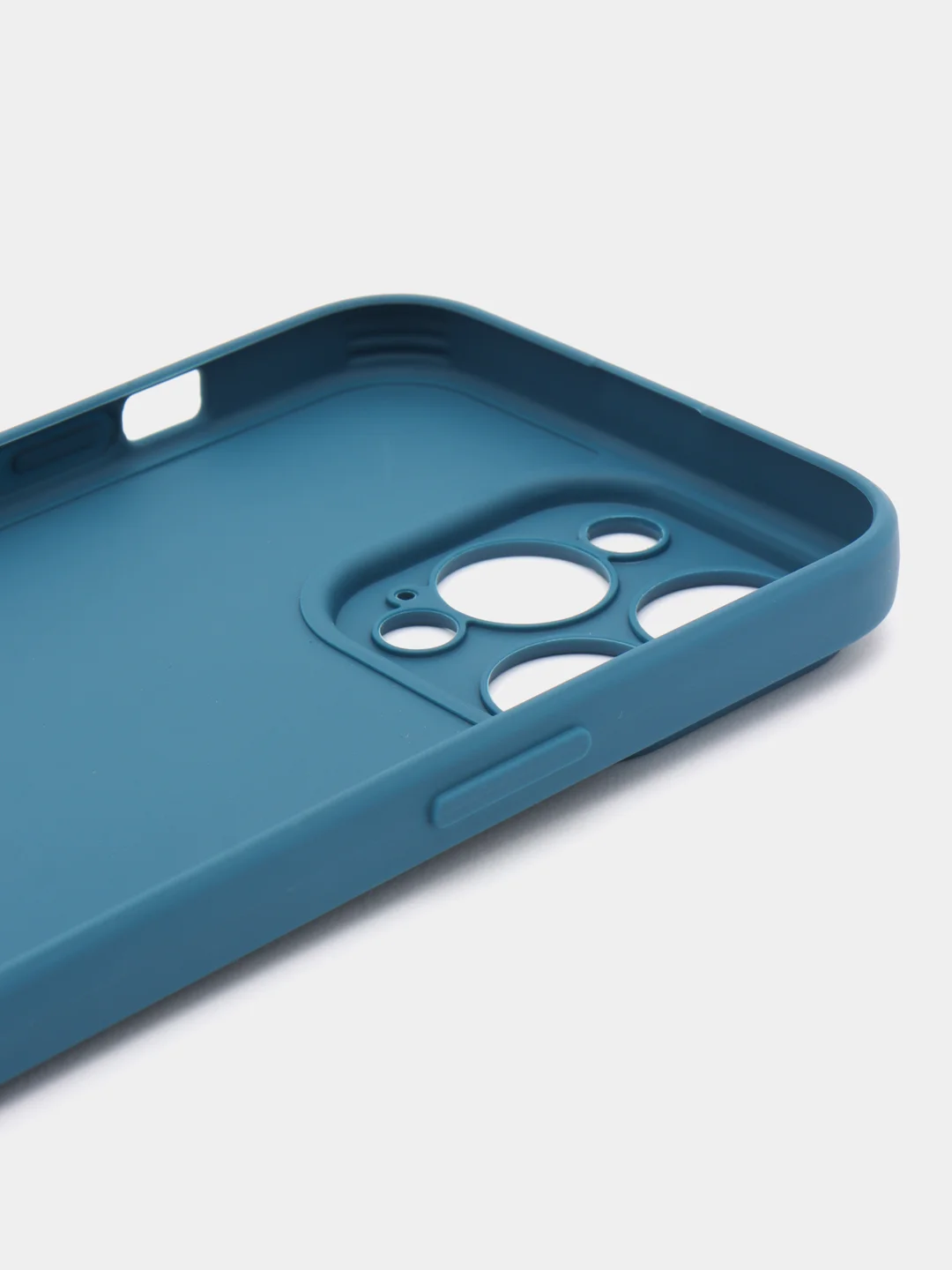 Синий силиконовый чехол для Apple iPhone 15 Pro Max (Айфон 15 Про Макс)