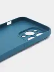 Синий силиконовый чехол для Apple iPhone 15 Pro Max (Айфон 15 Про Макс)
