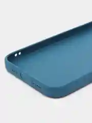 Синий силиконовый чехол для Apple iPhone 15 Pro Max (Айфон 15 Про Макс)