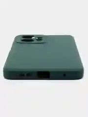 Тёмно-зелёный чехол для Redmi Note 12 4G (Редми Нот 12 4Г), силиконовый, матовый
