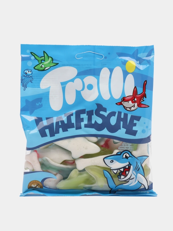 Мармелад жевательный для детей "Акулы" Trolli, 150 грамм