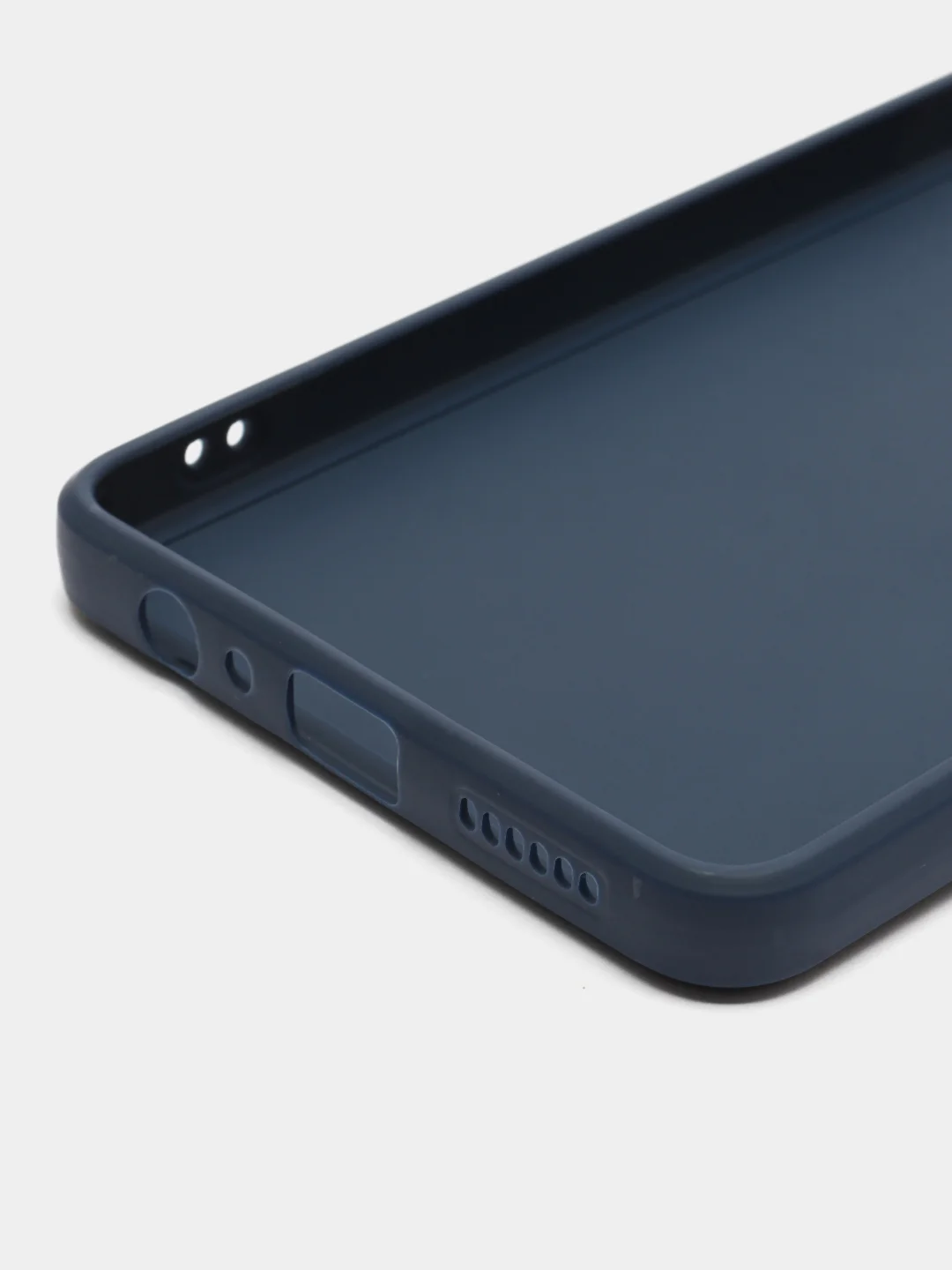 Темно-синий силиконовый чехол для Tecno Camon 20 / Camon 20 Pro 4G (Техно Камон 20 Про), прозрачный