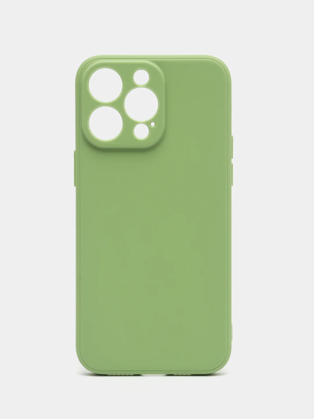 Зеленый силиконовый чехол для Apple iPhone 15 Pro Max (Айфон 15 Про Макс)