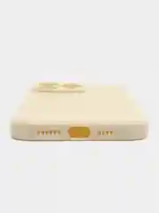 Молочный силиконовый чехол для Apple iPhone 15 Pro Max (Айфон 15 Про Макс)