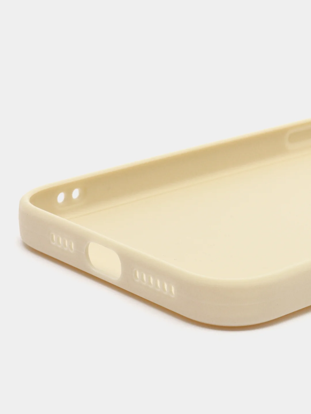 Молочный силиконовый чехол для Apple iPhone 15 Pro Max (Айфон 15 Про Макс)