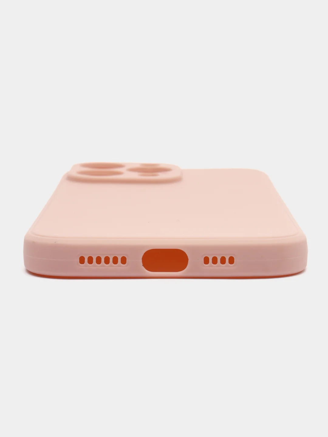 Пудровый силиконовый чехол для Apple iPhone 15 Pro Max (Айфон 15 Про Макс)