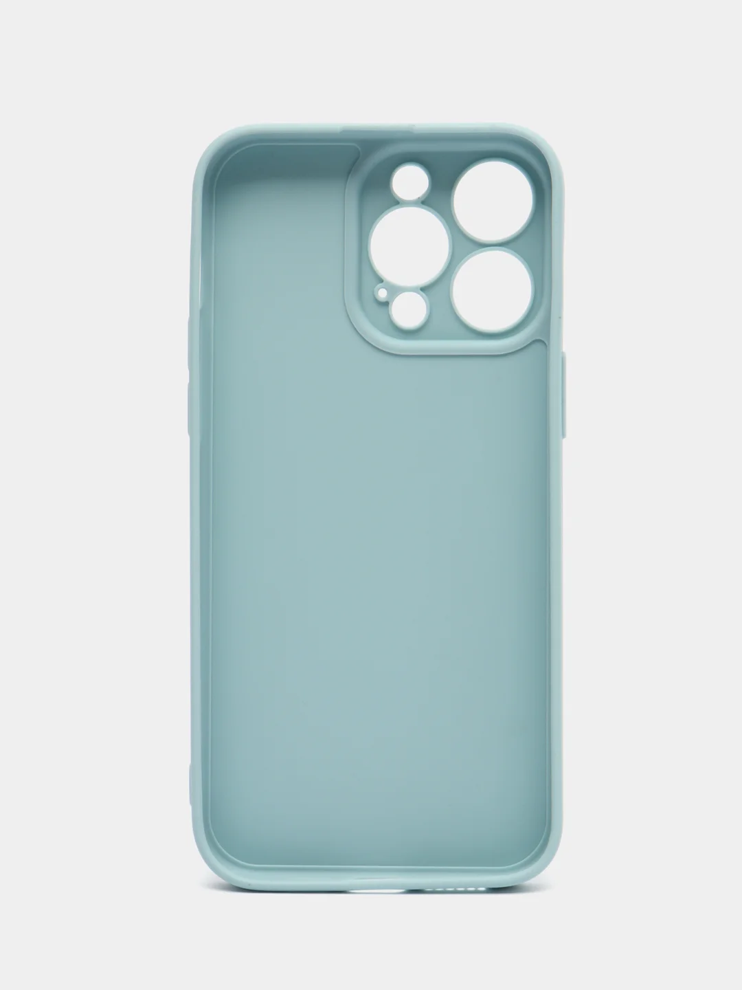 Светло-синий силиконовый чехол для Apple iPhone 15 Pro Max (Айфон 15 Про Макс)