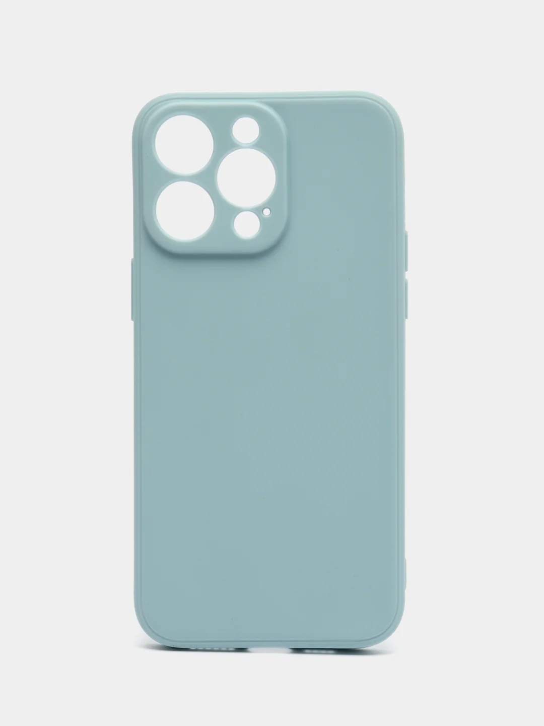 Светло-синий силиконовый чехол для Apple iPhone 15 Pro Max (Айфон 15 Про Макс)