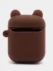 Коричневый чехол для беспроводных наушников Apple AirPods 1/2