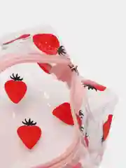 Кремовый косметичка женская маленькая,пенал для косметики, прозрачная, дорожная