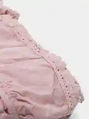 Розовый покрывало хлопковое с оборкой,Размер - 150/210