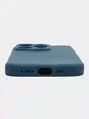 Синий чехол для Apple iPhone 15 Pro, эпл айфон 15 про, силиконовый